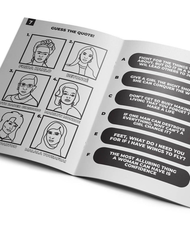 Iconic Women Activity Coloring Book
