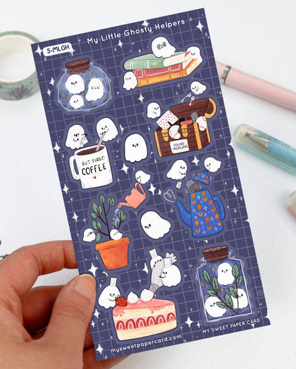 Klistremerkeark | My Little Ghosty Helpers