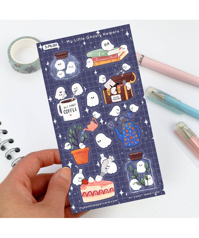 Klistremerkeark | My Little Ghosty Helpers