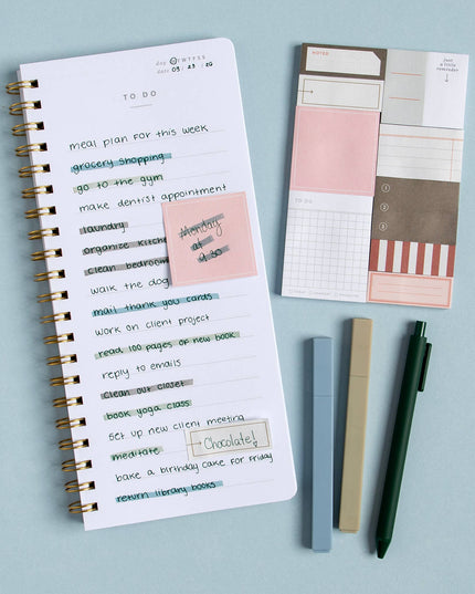 Forhåndsbestilling: Sticky Note Notepads | Sett med 10