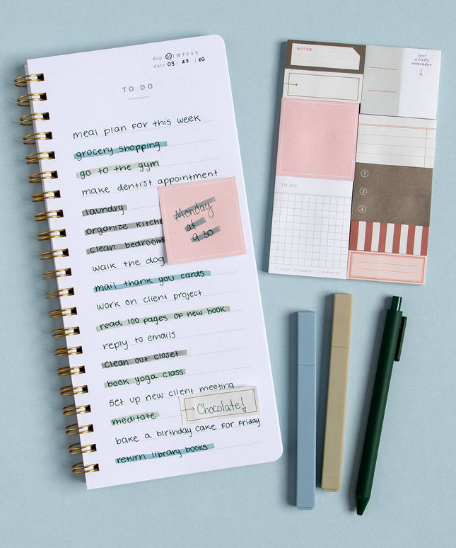 Forhåndsbestilling: Sticky Note Notepads | Sett med 10