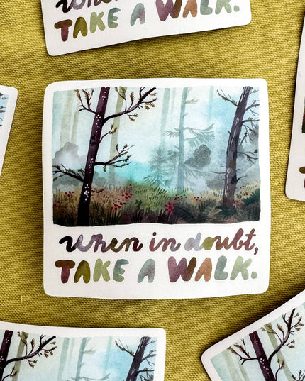 Vinyl Klistremerke | Take A Walk