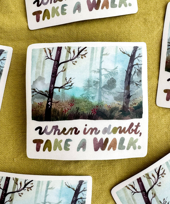 Vinyl Klistremerke | Take A Walk