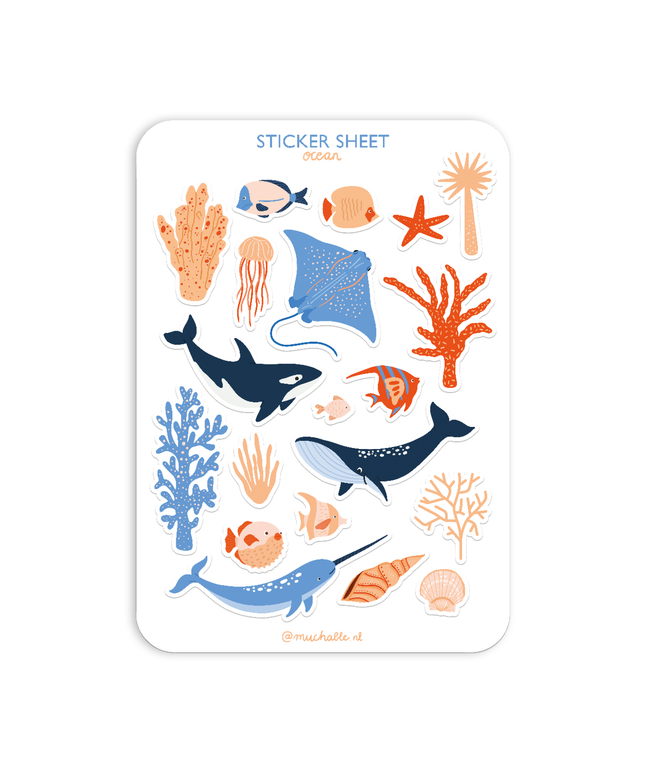 Klistremerkeark | Havdyr | A5