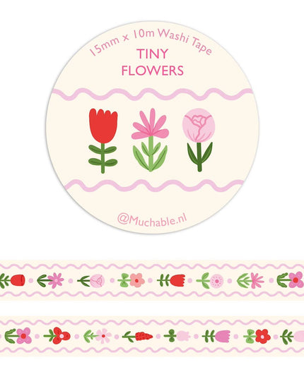 Washitape | Tiny Pink Flowers