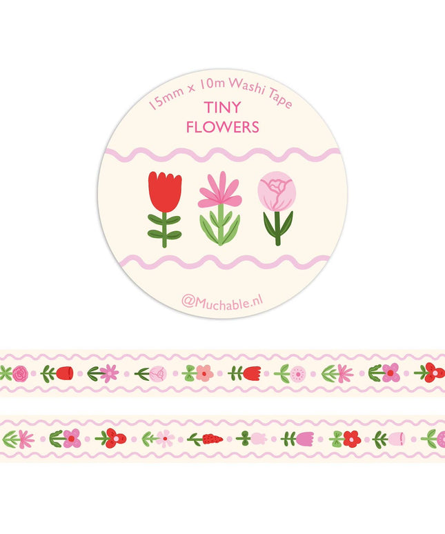 Washitape | Tiny Pink Flowers