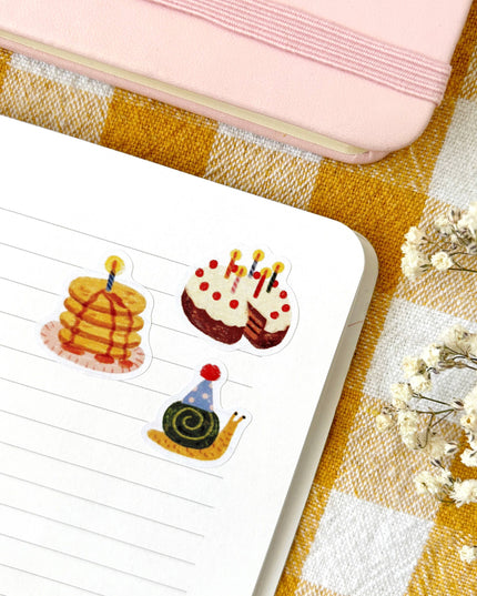 Klistremerkeark | Happy Birthday | A6