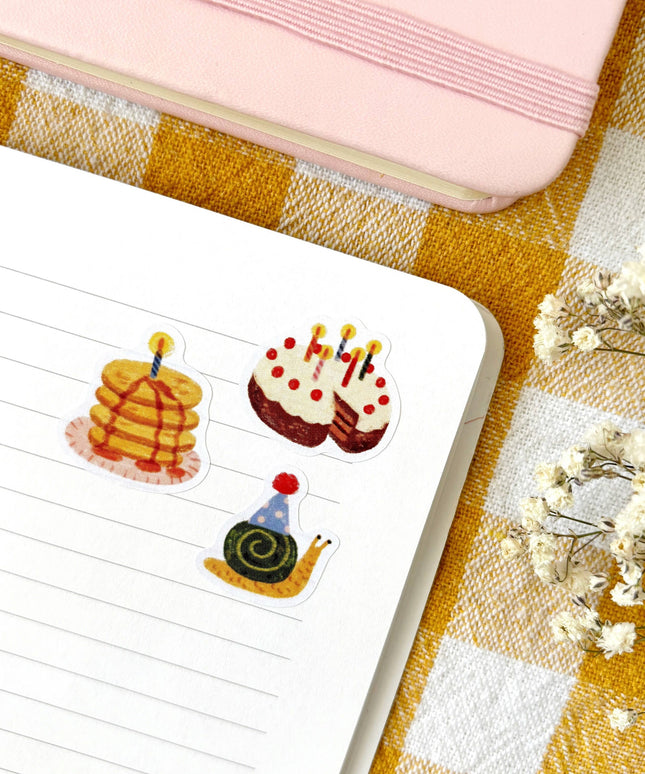 Klistremerkeark | Happy Birthday | A6