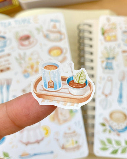 Klistremerkeark | Tea Time