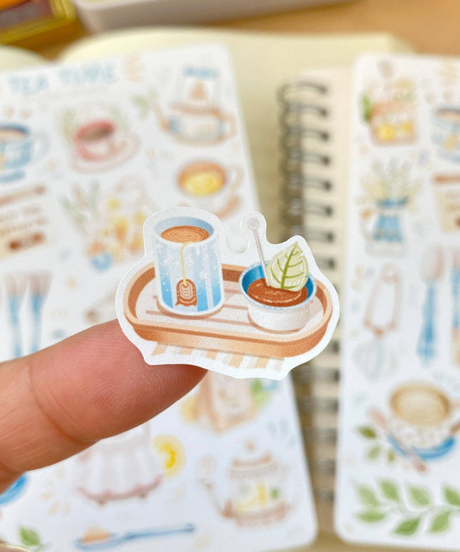 Klistremerkeark | Tea Time