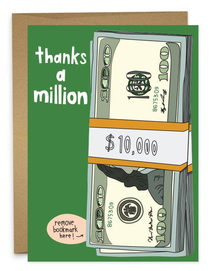 Bokmerke + Kort | 
Thanks a Million Money