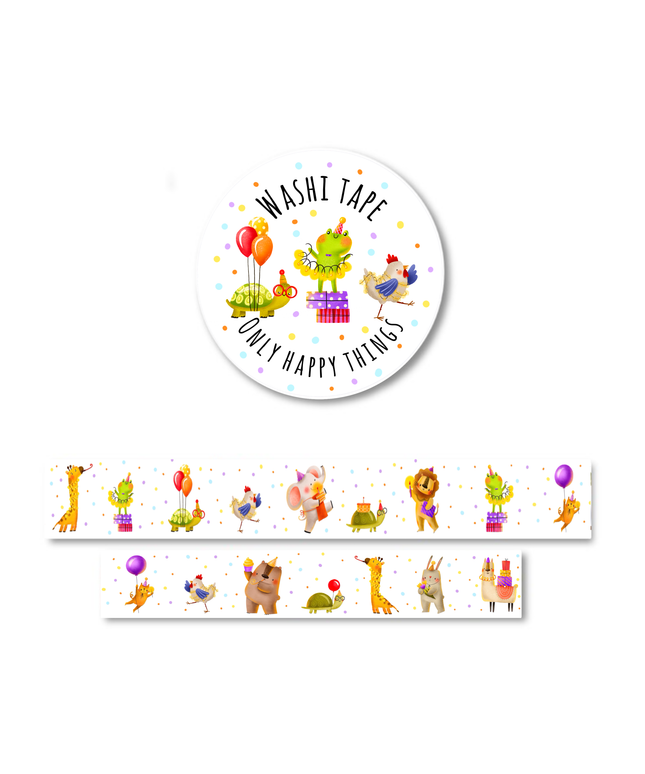 Washi Tape | Party Animals