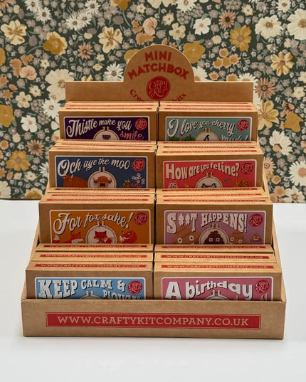 Van Gogh's Sunflower Mini Matchbox Broderingssett