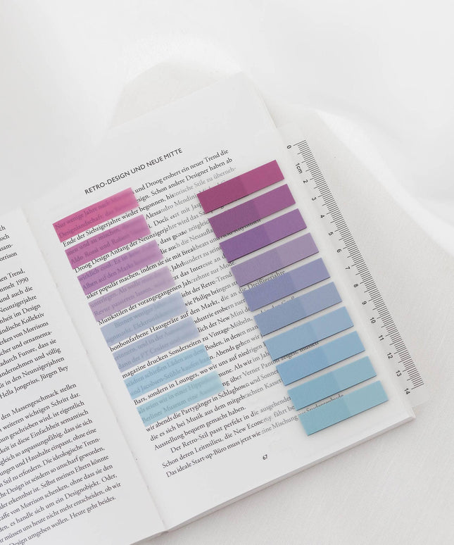 Blueberry Mist | Gjennomskinnelige notislapper | Selvklebende faner | Klistrelapper