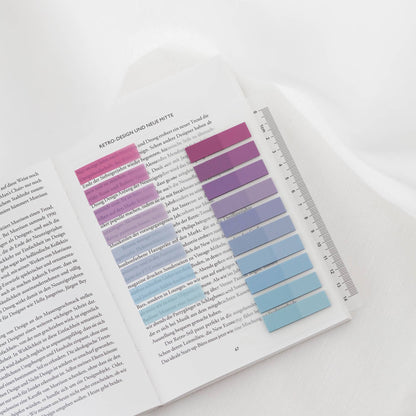 Blueberry Mist | Gjennomskinnelige notislapper | Selvklebende faner | Klistrelapper