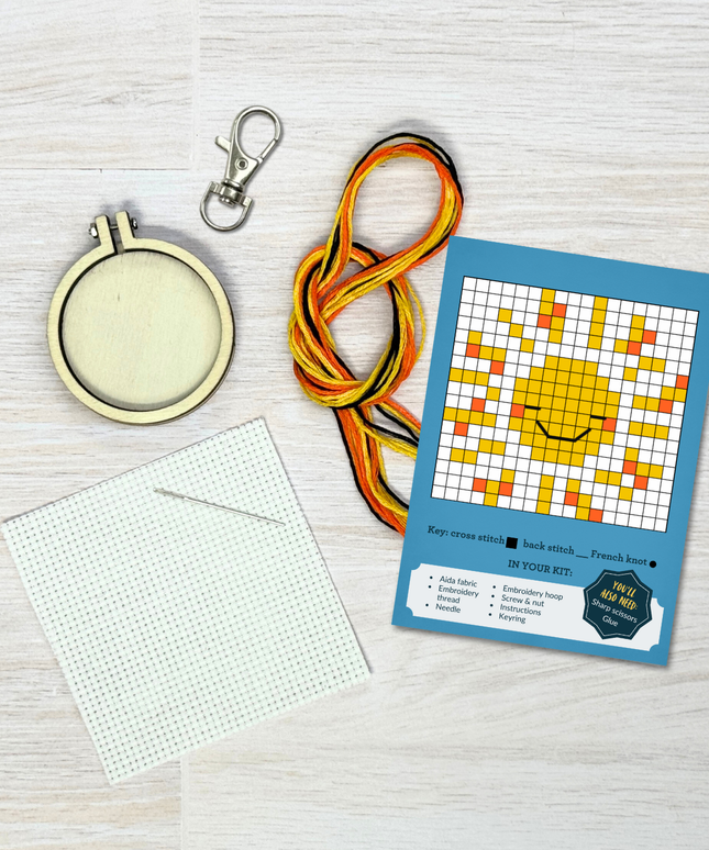 You are my Sunshine Mini Matchbox Broderingssett