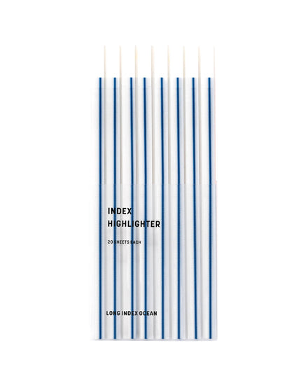 Blue Line | Gjennomsiktige klebestriper – langt design |  Selvklebende notislapper