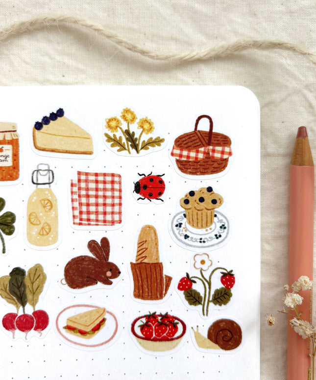 Klistremerkeark | Spring Picnic | A6