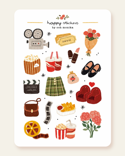 Klistremerkeark | Movie Date | A6