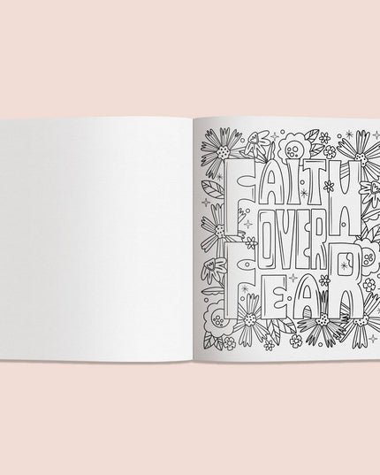 Coloring Faith: A Christian Coloring Book for Women | Kristen Fargeleggingsbok for Voksne