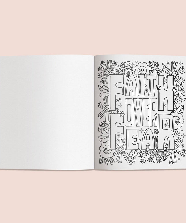 Coloring Faith: A Christian Coloring Book for Women | Kristen Fargeleggingsbok for Voksne