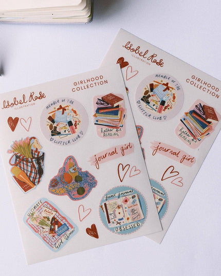 Vinyl Klistremerkeark | Girlhood Collection