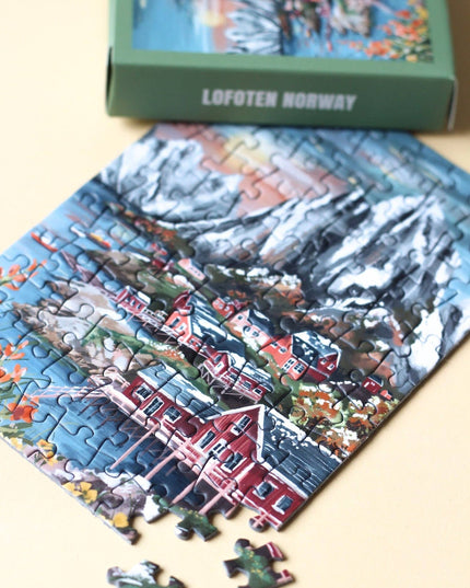 Lofoten Norway Mini Puslespill 99 Brikker