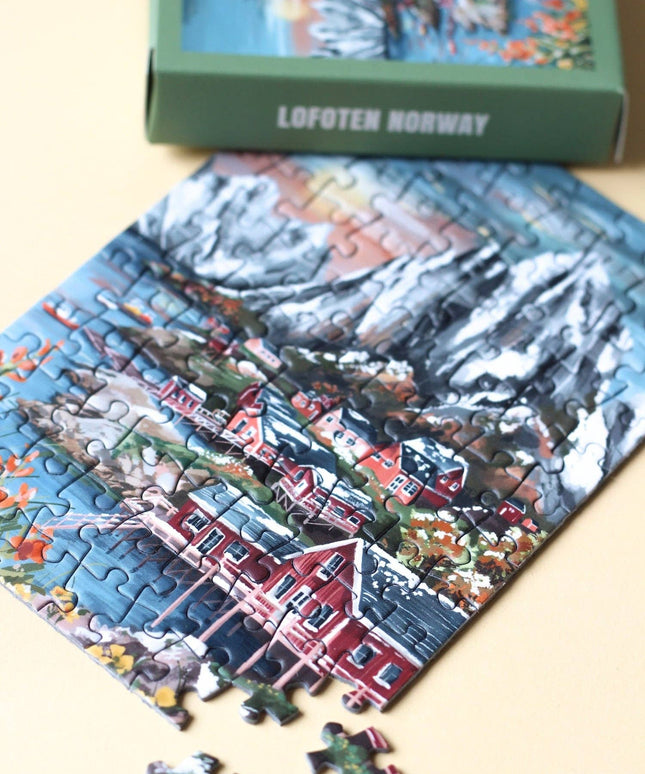 Lofoten Norway Mini Puslespill 99 Brikker