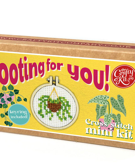 Rooting for You! Mini Matchbox Broderingssett
