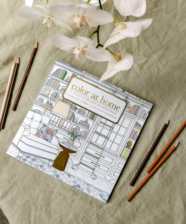 Color At Home- A Young House Love Adult Coloring Book | Fargeleggingsbok for Voksne