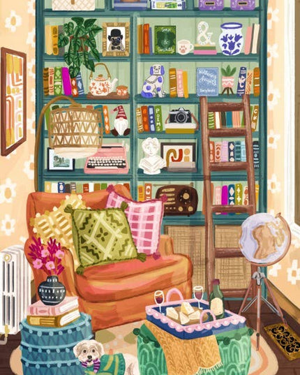 Puslespill 1000 Brikker - Cozy Reading Nook