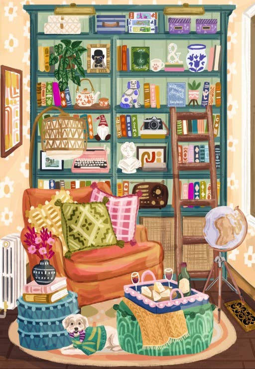 Puslespill 1000 Brikker - Cozy Reading Nook
