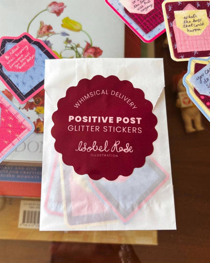 Vinyl Klistremerke Bundle | Positive Post | Frosted Glitter