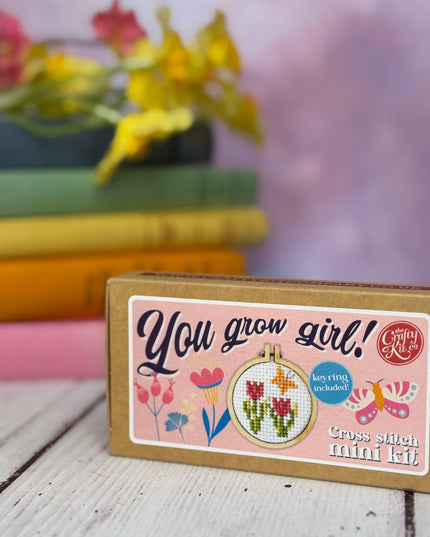You Grow Girl! Mini Matchbox Broderingssett