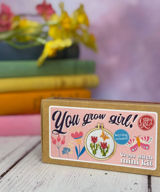 You Grow Girl! Mini Matchbox Broderingssett