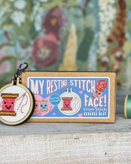 My Resting Stitch Face! Mini Matchbox Broderingssett