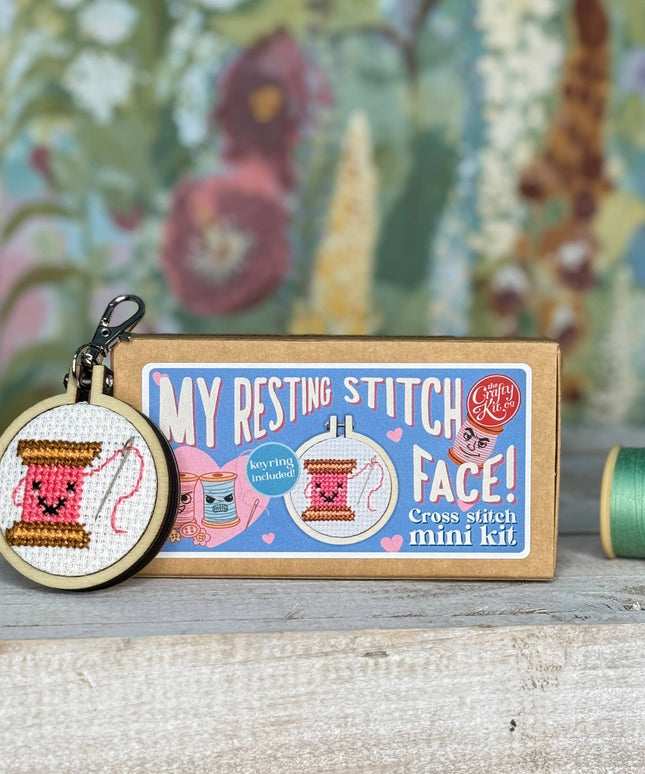 My Resting Stitch Face! Mini Matchbox Broderingssett
