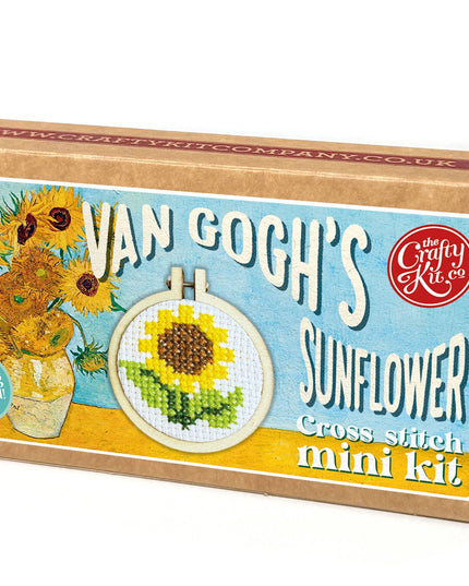 Van Gogh's Sunflower Mini Matchbox Broderingssett
