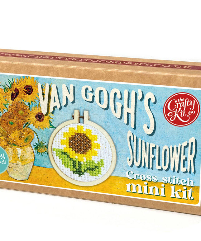 Van Gogh's Sunflower Mini Matchbox Broderingssett