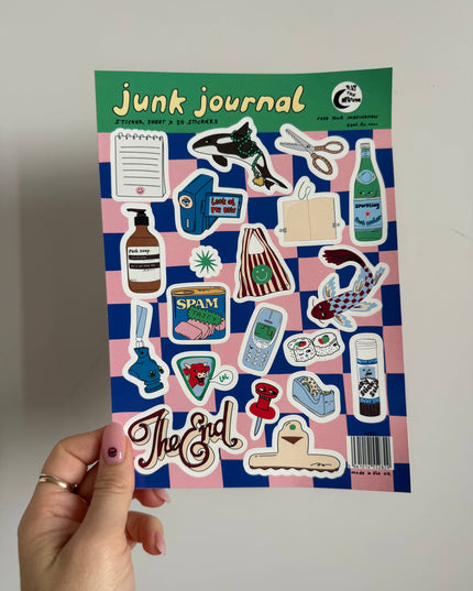 Klistremerkeark | Junk Journal | A5