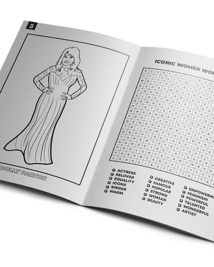 Iconic Women Activity Coloring Book