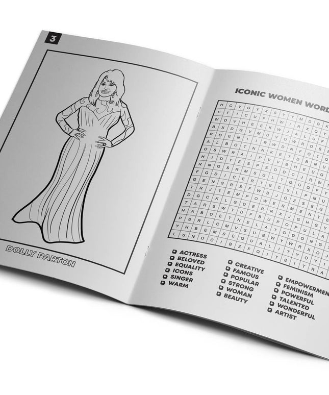 Iconic Women Activity Coloring Book