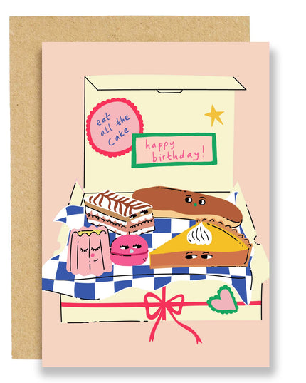 Bursdagskort | Happy Birthday! Eat All The Cake