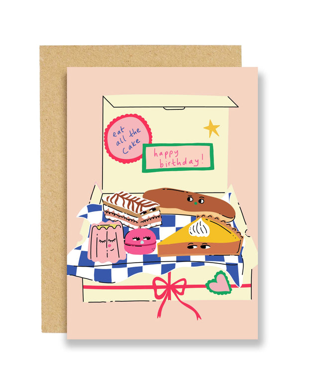 Bursdagskort | Happy Birthday! Eat All The Cake