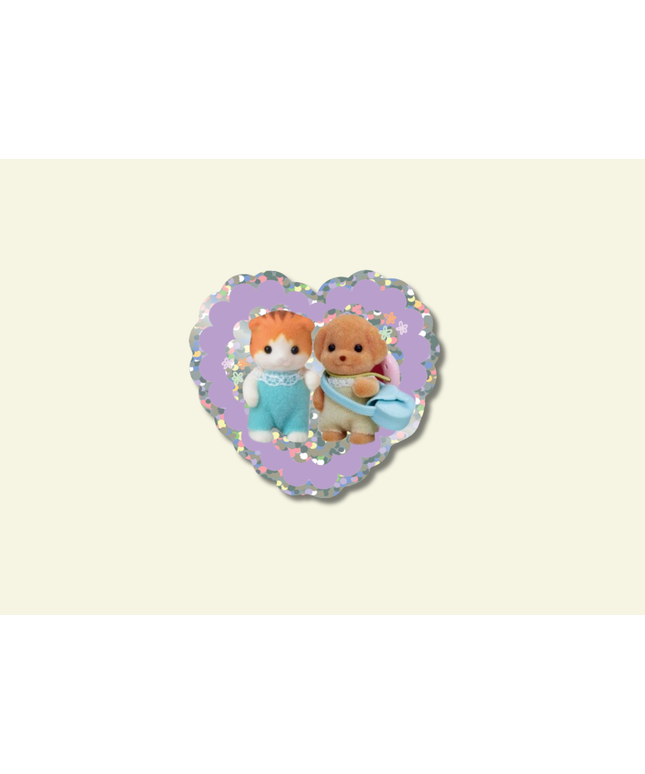 Bestevenner Glitter Vinyl Klistremerke
