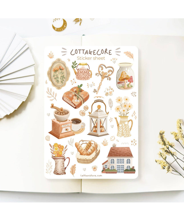 Klistremerkeark | Cottagecore
