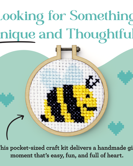 Bee Yourself! Mini Matchbox Broderingssett