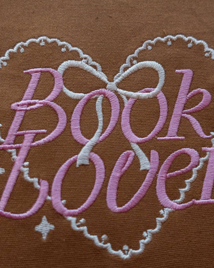 Book Lover Brodert Bokomslag / Booksleeve