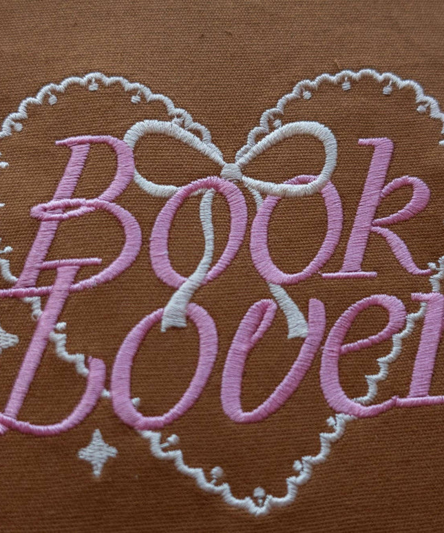Book Lover Brodert Bokomslag / Booksleeve