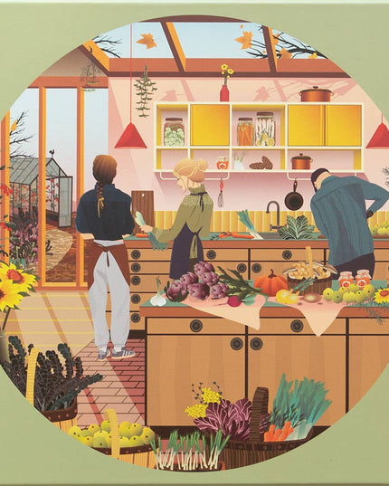 Rundt Puslespill | Fresh From The Garden | 1000 Brikker